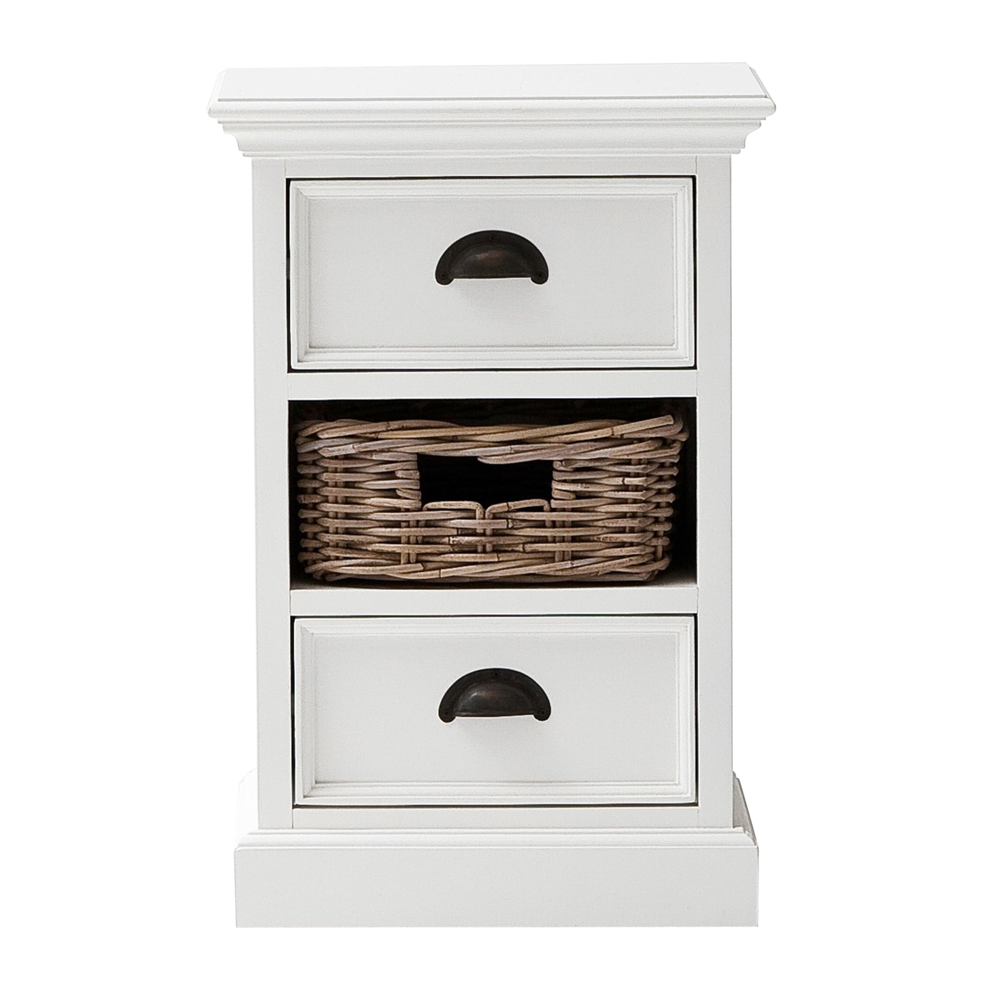 Halifax Bedside Storage Unit with Basket - SEATONES