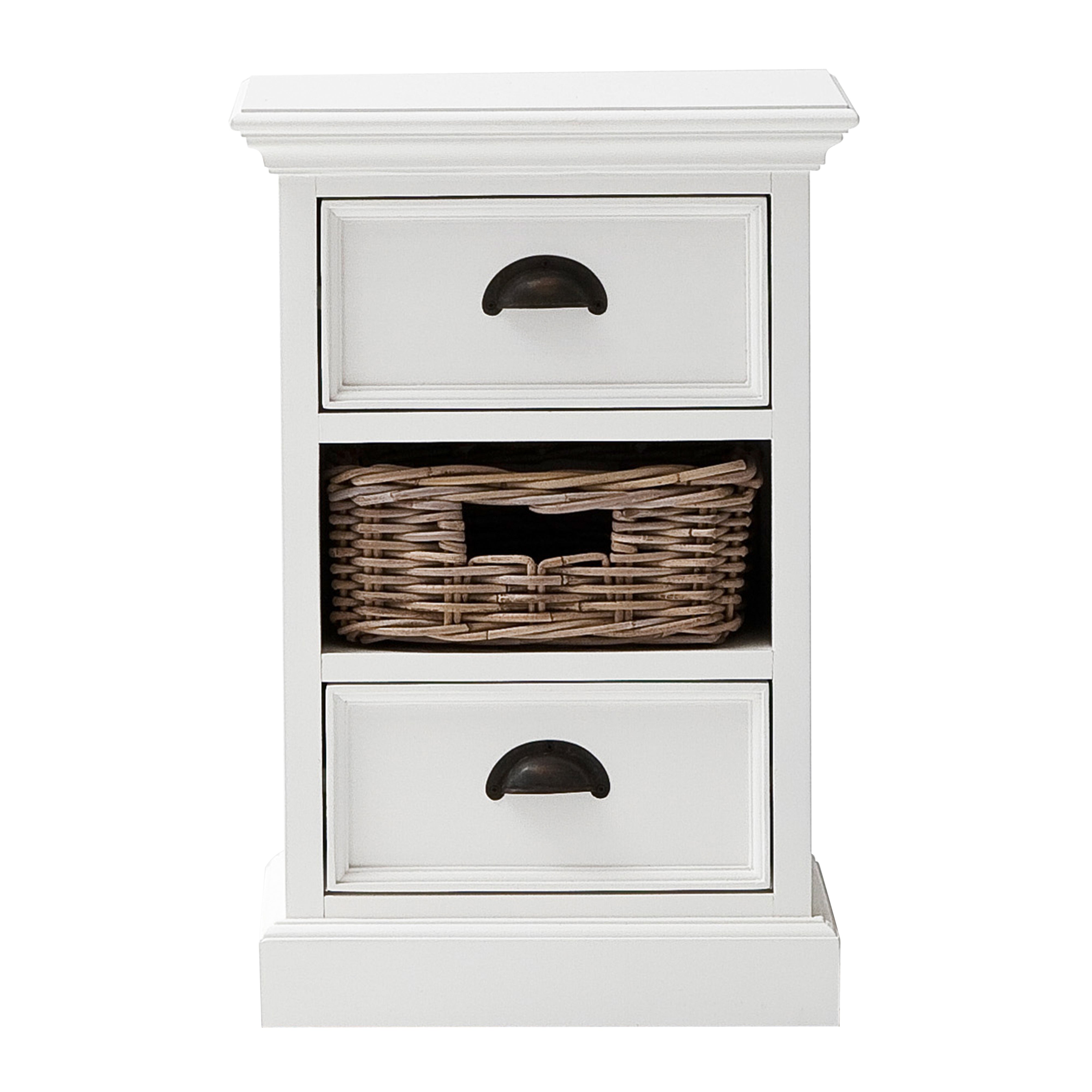 Halifax Bedside Storage Unit with Basket - SEATONES