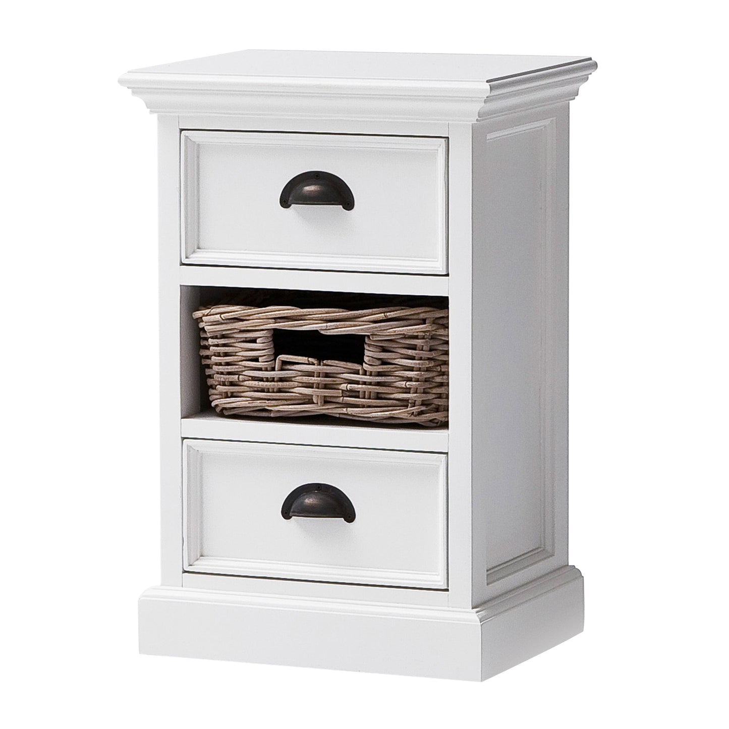Halifax Bedside Storage Unit with Basket - SEATONES