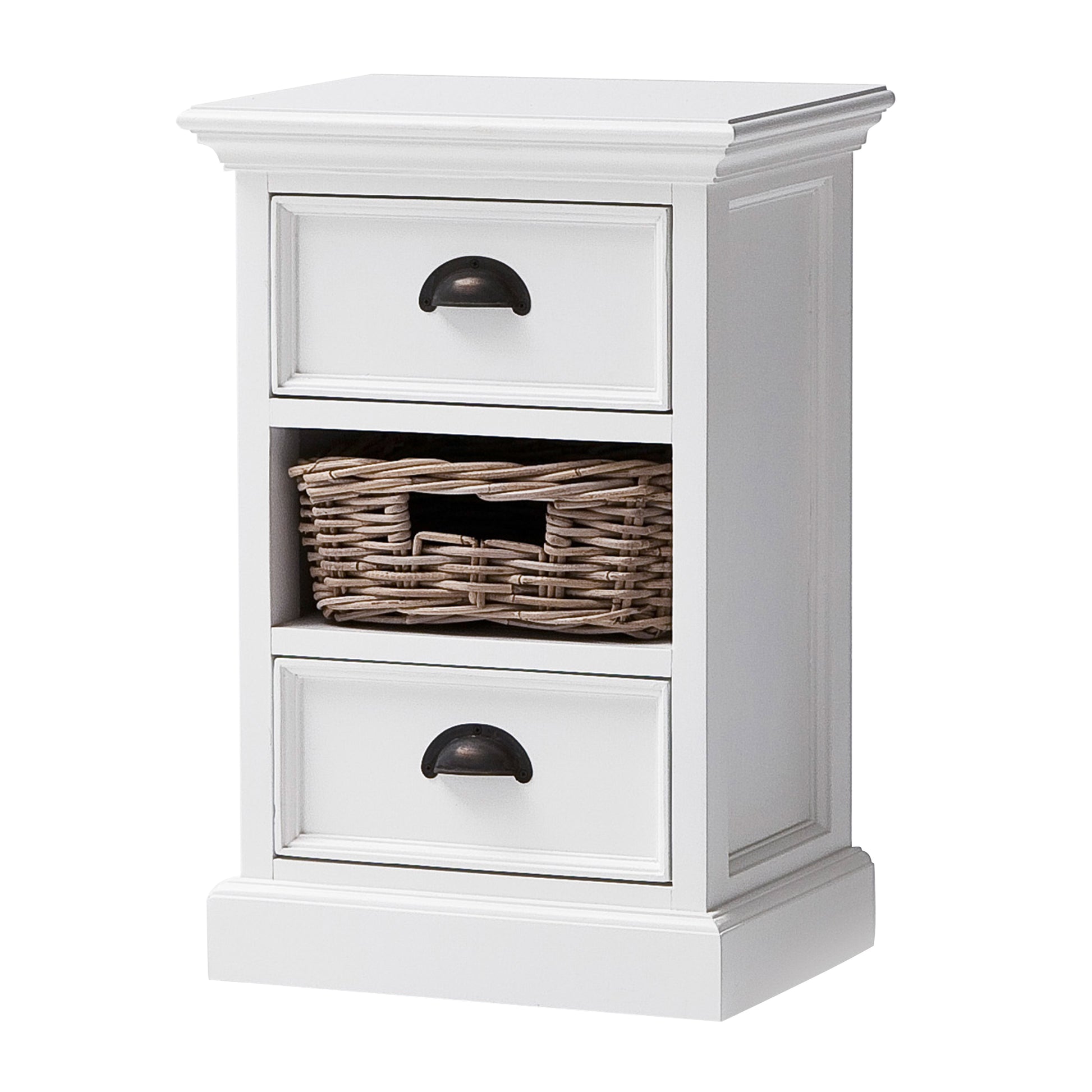 Halifax Bedside Storage Unit with Basket - SEATONES