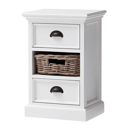 Halifax Bedside Storage Unit with Basket - SEATONES