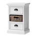 Halifax Bedside Storage Unit with Basket - SEATONES