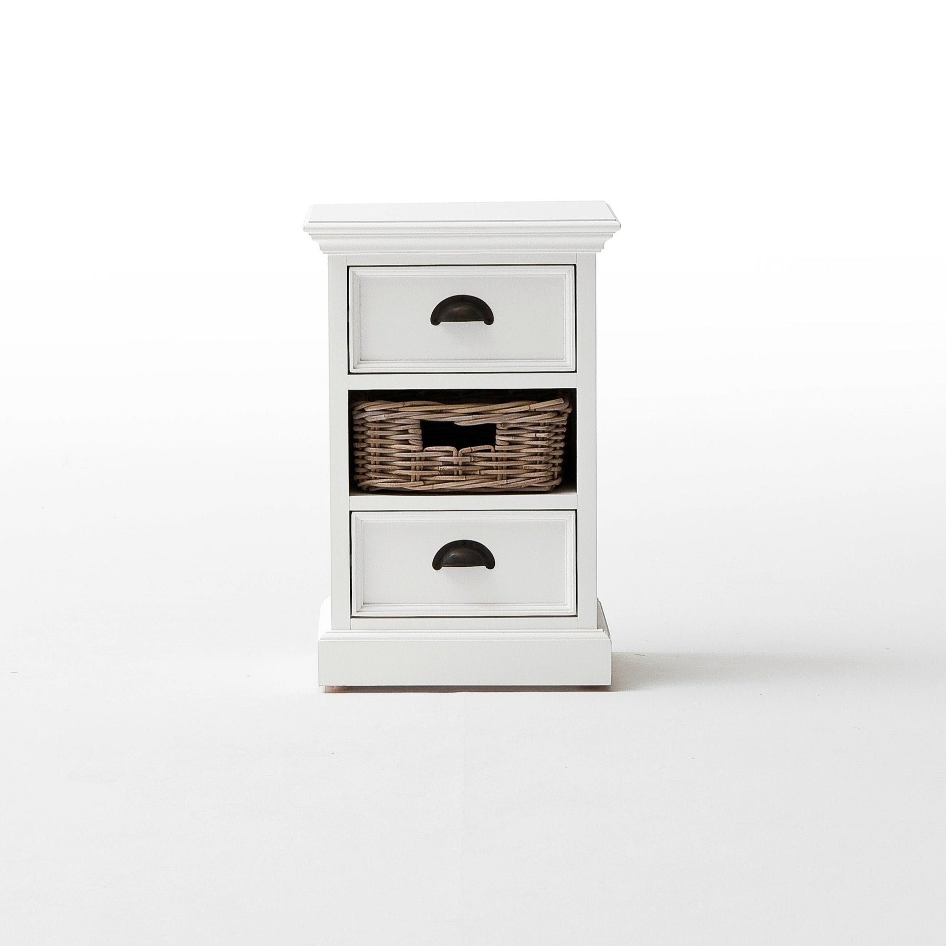 Halifax Bedside Storage Unit with Basket - SEATONES