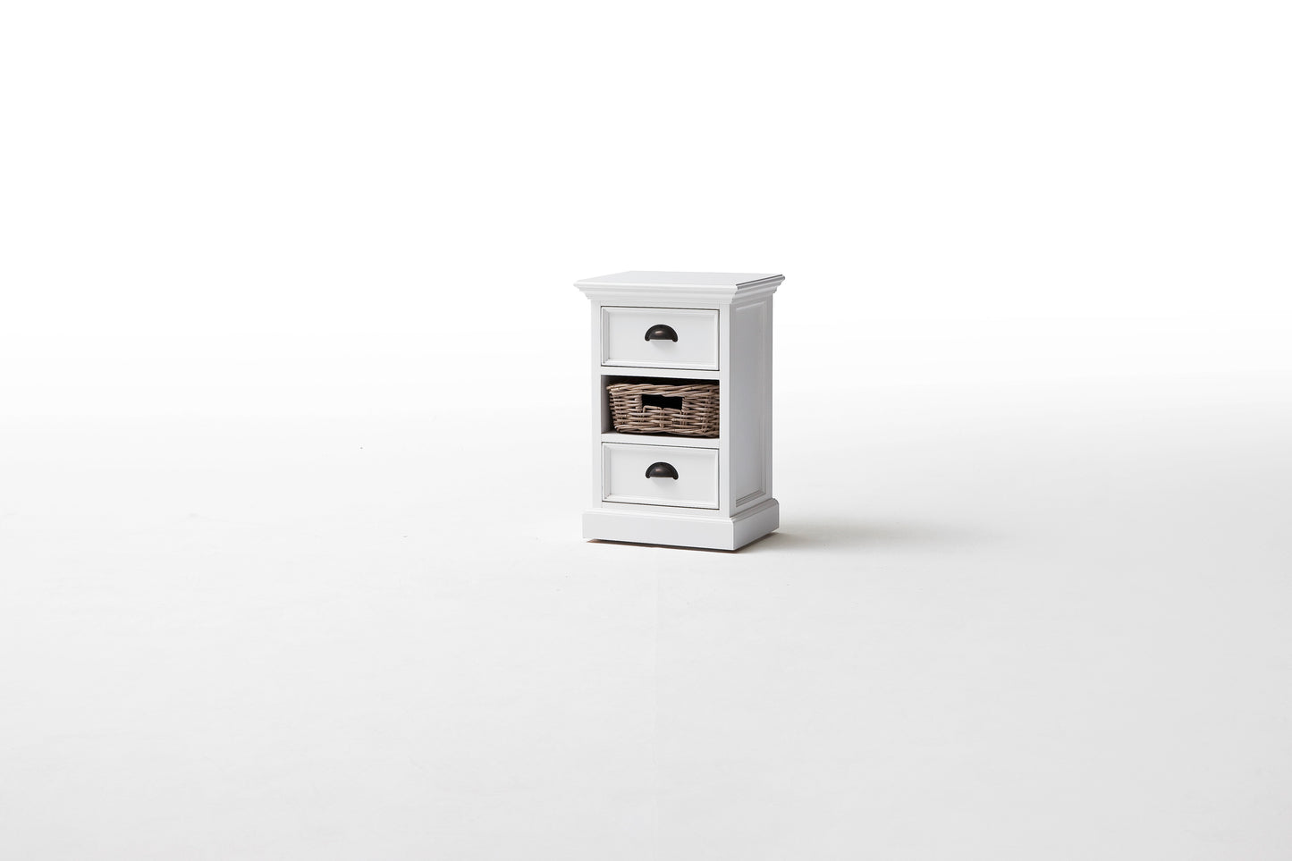 Halifax Bedside Storage Unit with Basket - SEATONES