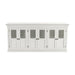 NovaSolo Halifax white wooden buffet with 6 glass doors