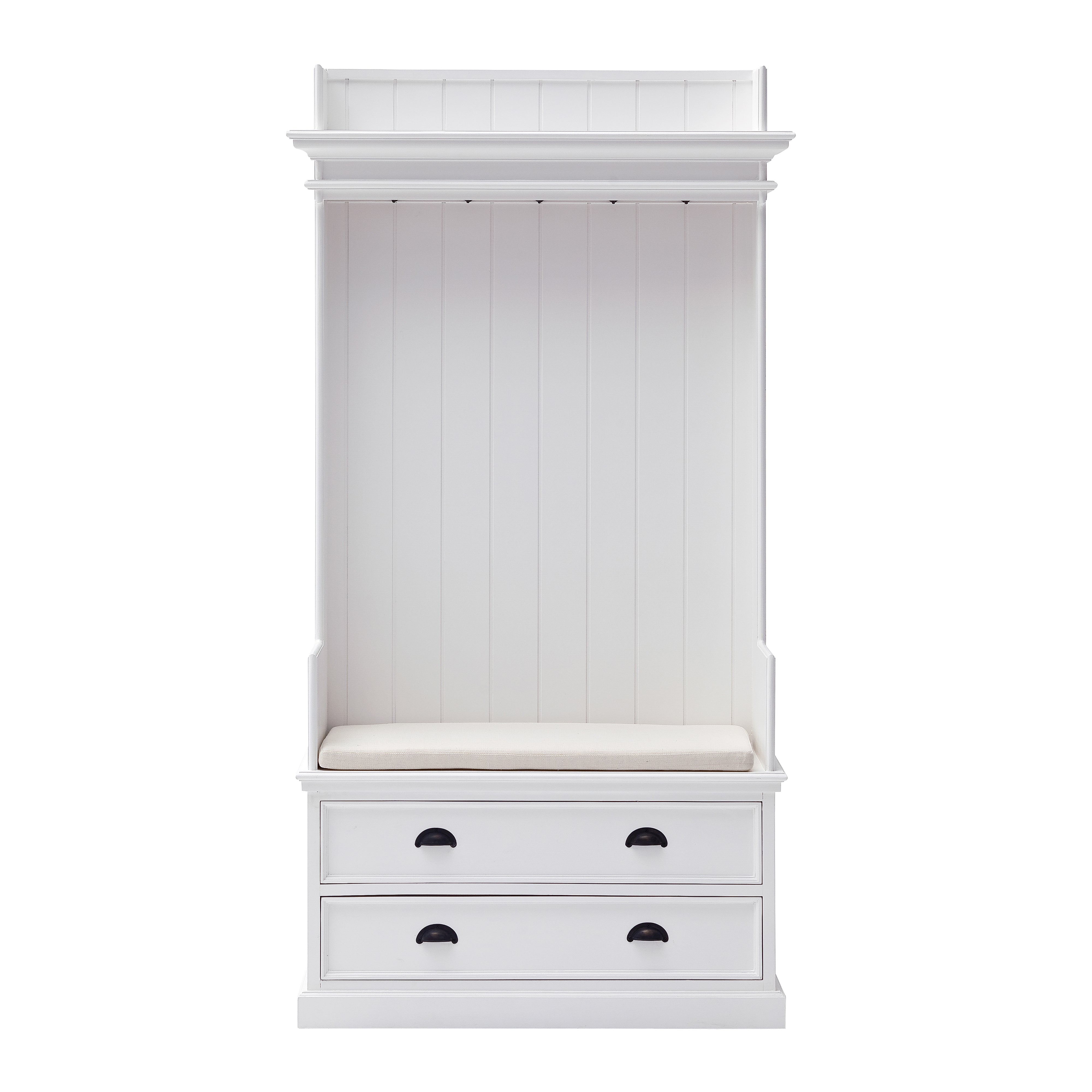 Halifax Entryway Coat Rack & Bench Unit - SEATONES