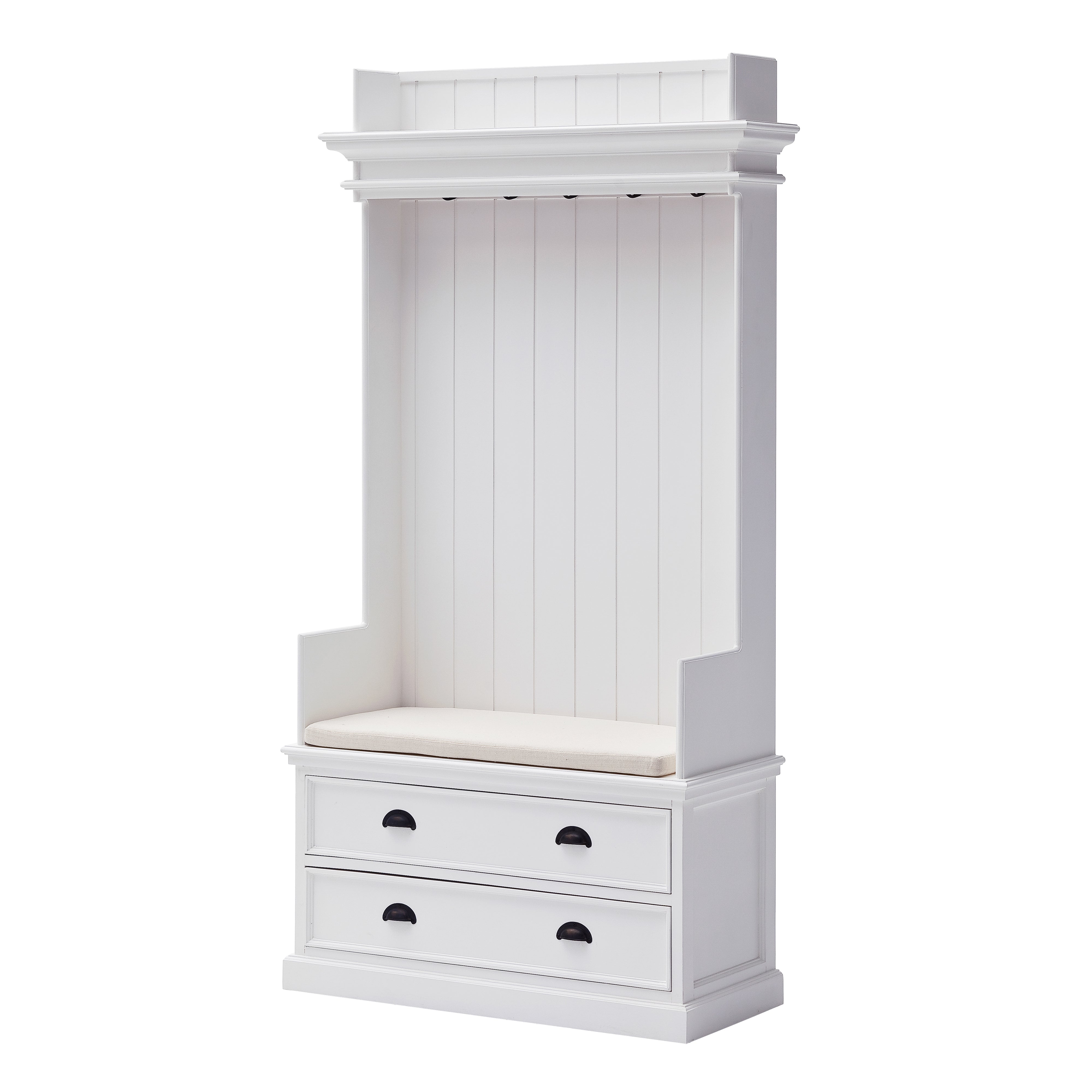 Halifax Entryway Coat Rack & Bench Unit - SEATONES