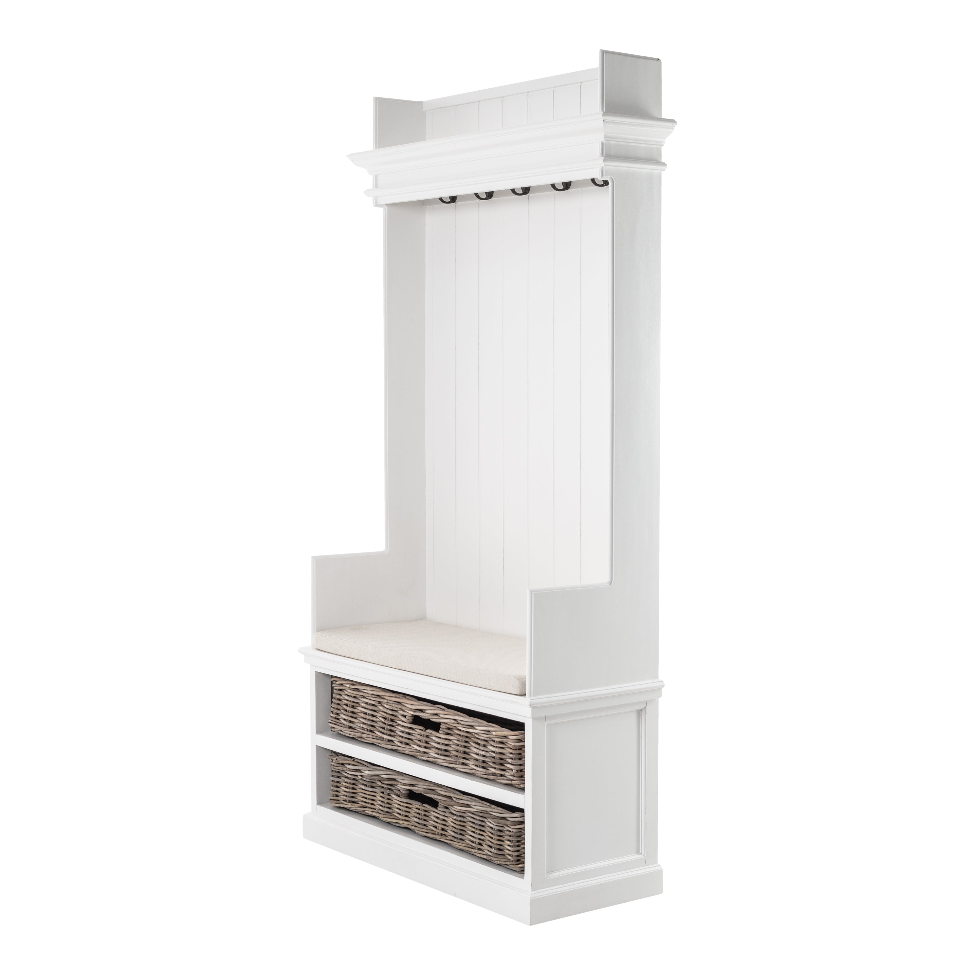 Halifax Entryway Coat Rack & Bench Unit - SEATONES