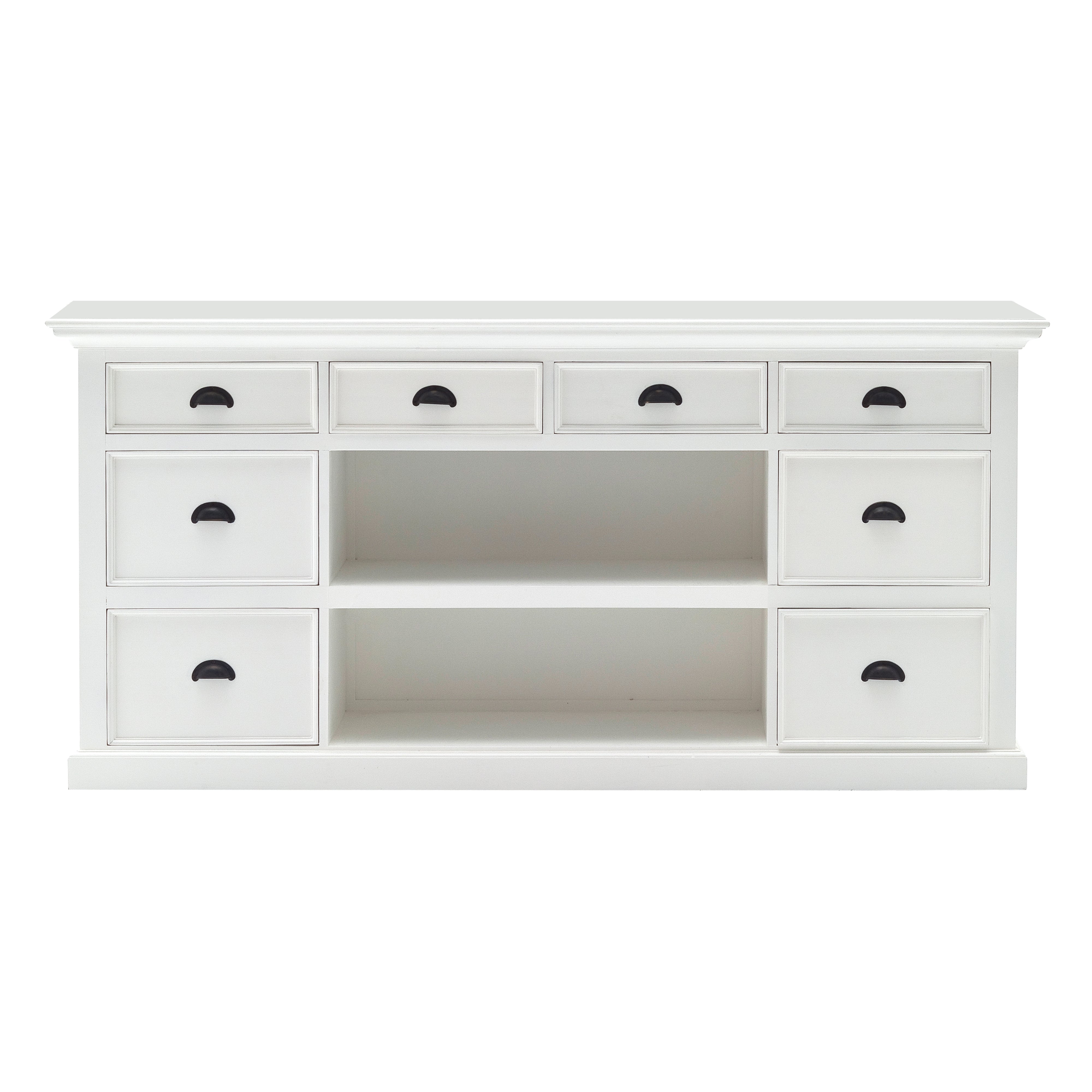 Halifax Library Hutch with Basket Set - SEATONES