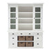 Halifax Library Hutch with Basket Set - SEATONES