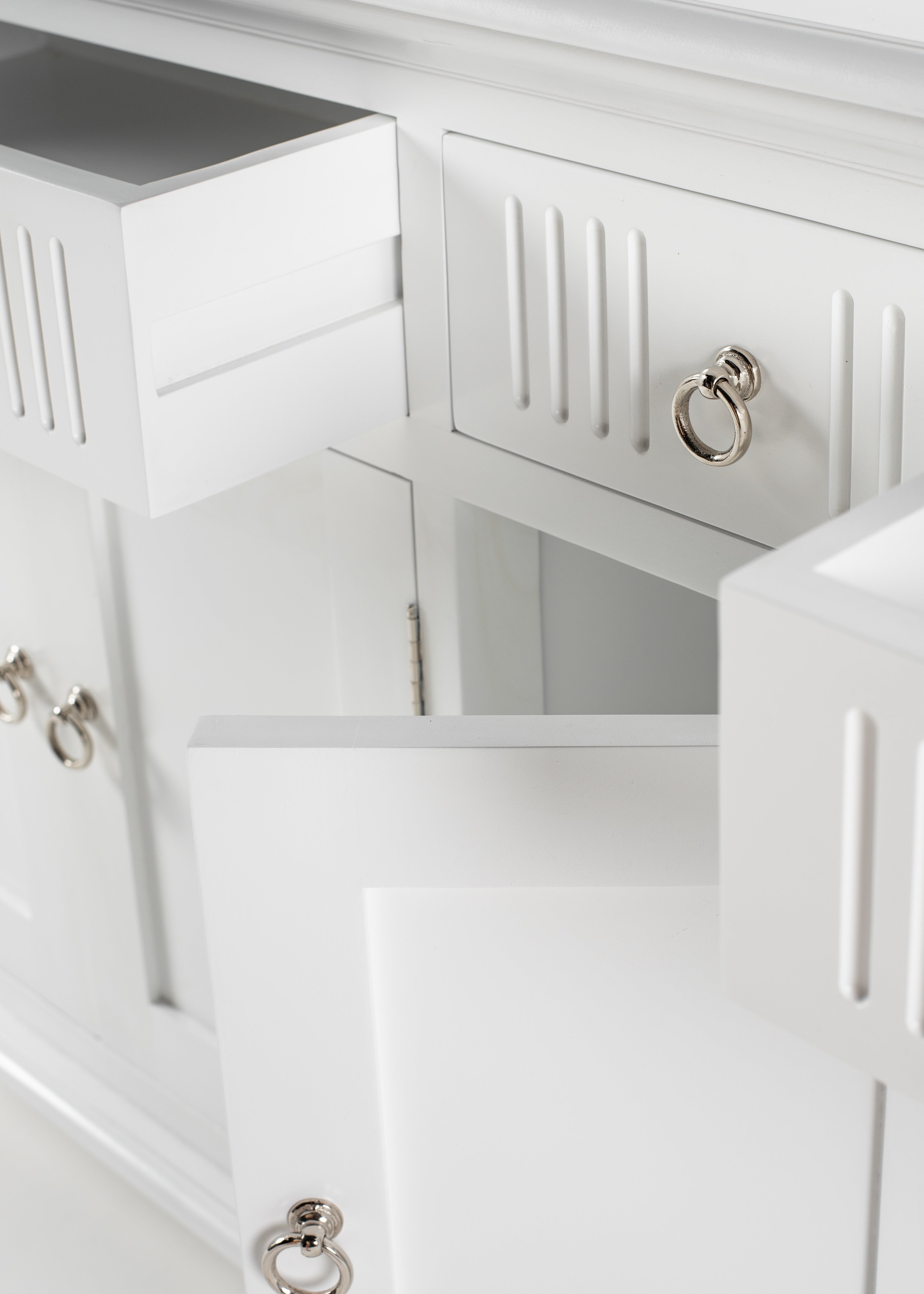 Skansen Kitchen Hutch Cabinet with 5 Doors 3 Drawers - SEATONES