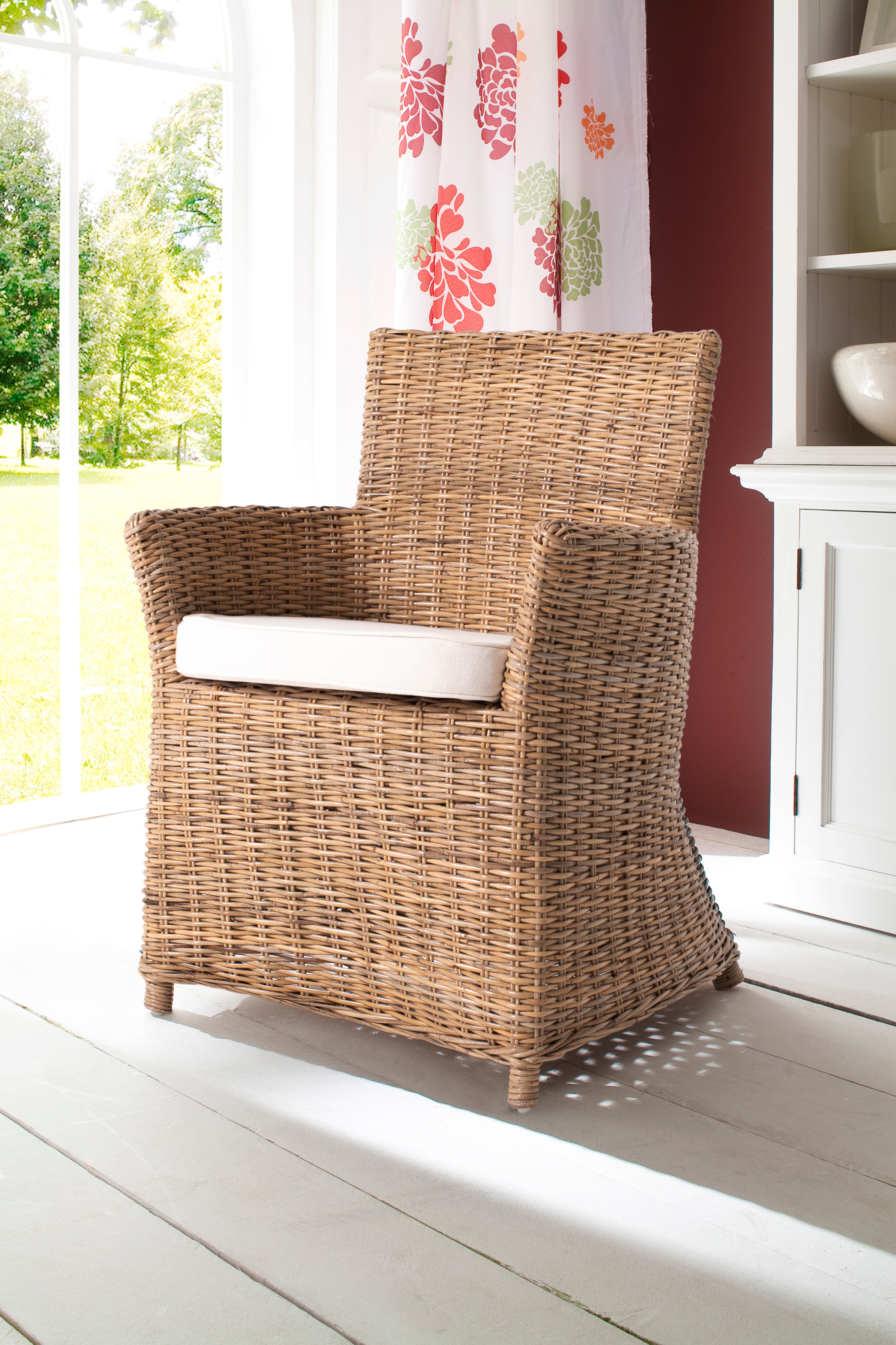 NovaSolo Wickerworks Bishop dining chair (set of 2) made from split rattan.