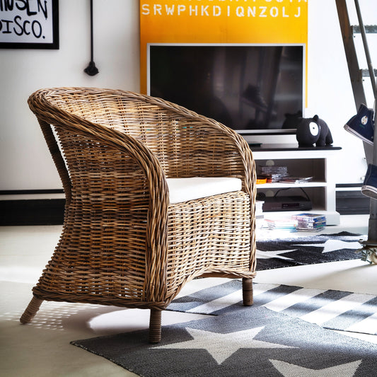 Novasolo Wickerworks Bonsun armchair (set of 2) made from kubu rattan.