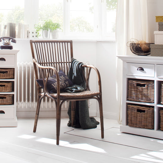 NovaSolo Wickerworks Duke chair (set of 2) made from split rattan.