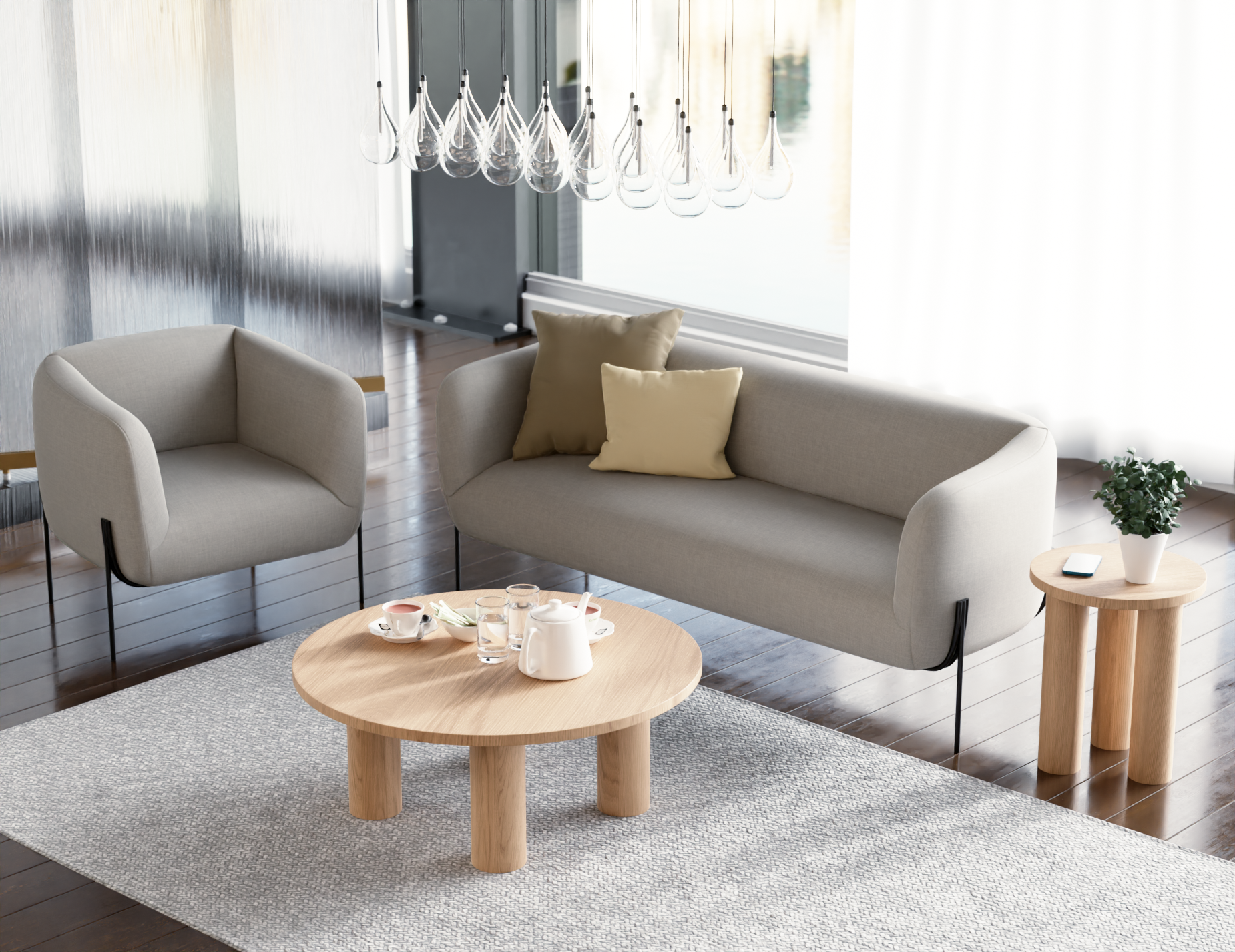 Orbix Round Coffee Table - SEATONES