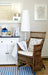 Styled room view with Provence Accent Classic Buffet beside a rattan armchair, floor lamp and soft coastal decor.