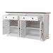 Provence Accent Classic Buffet with drawers and cupboard doors open, showing internal shelving and storage space.