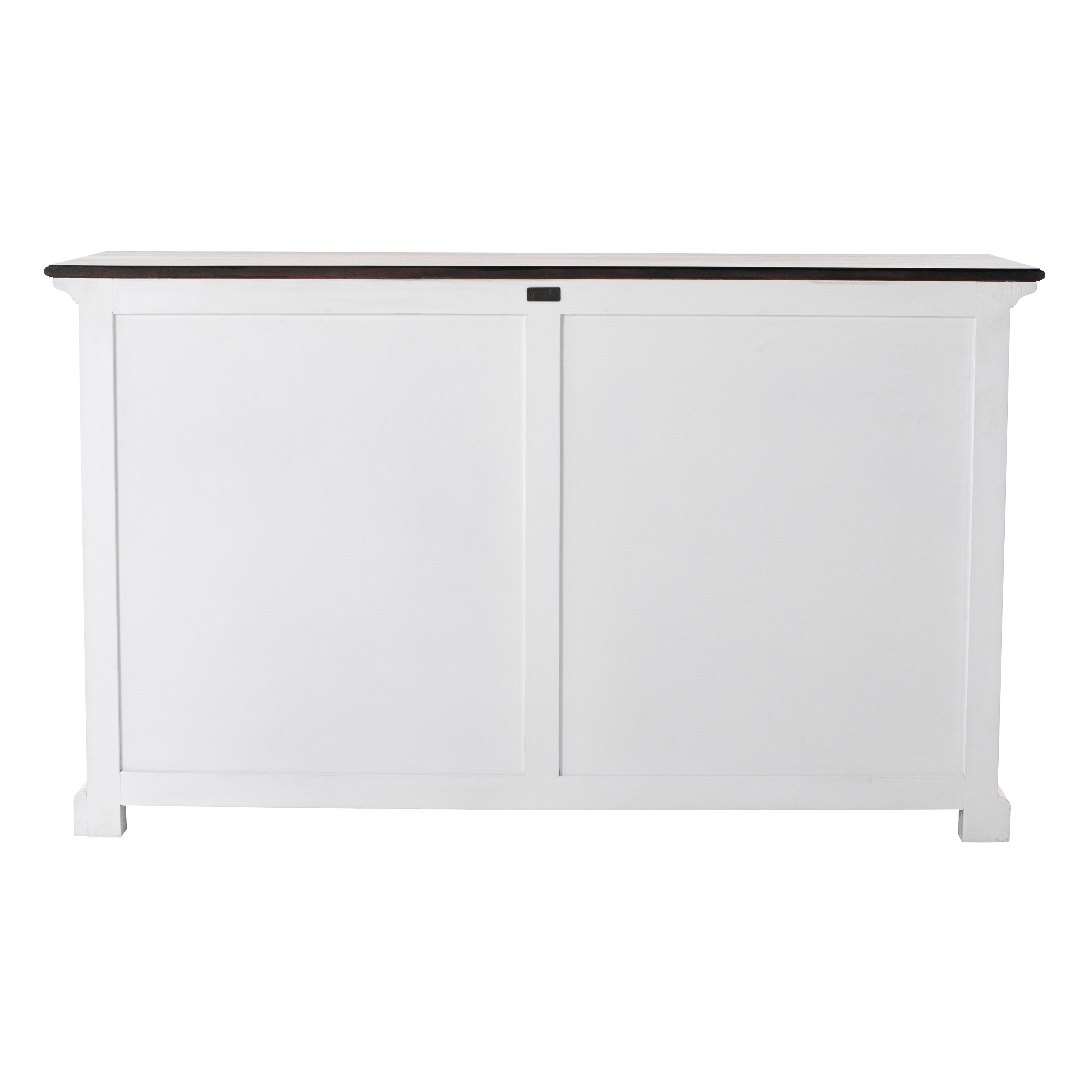 Back view of the Provence Accent Classic Buffet showing the white painted timber panelled rear.