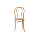 Back view of the Replica Bentwood Chair in weathered oak showing the curved timber bentwood frame.