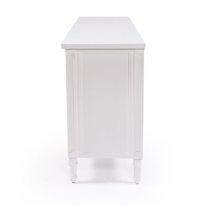 Hamilton Cane Four Door Sideboard - White - SEATONES