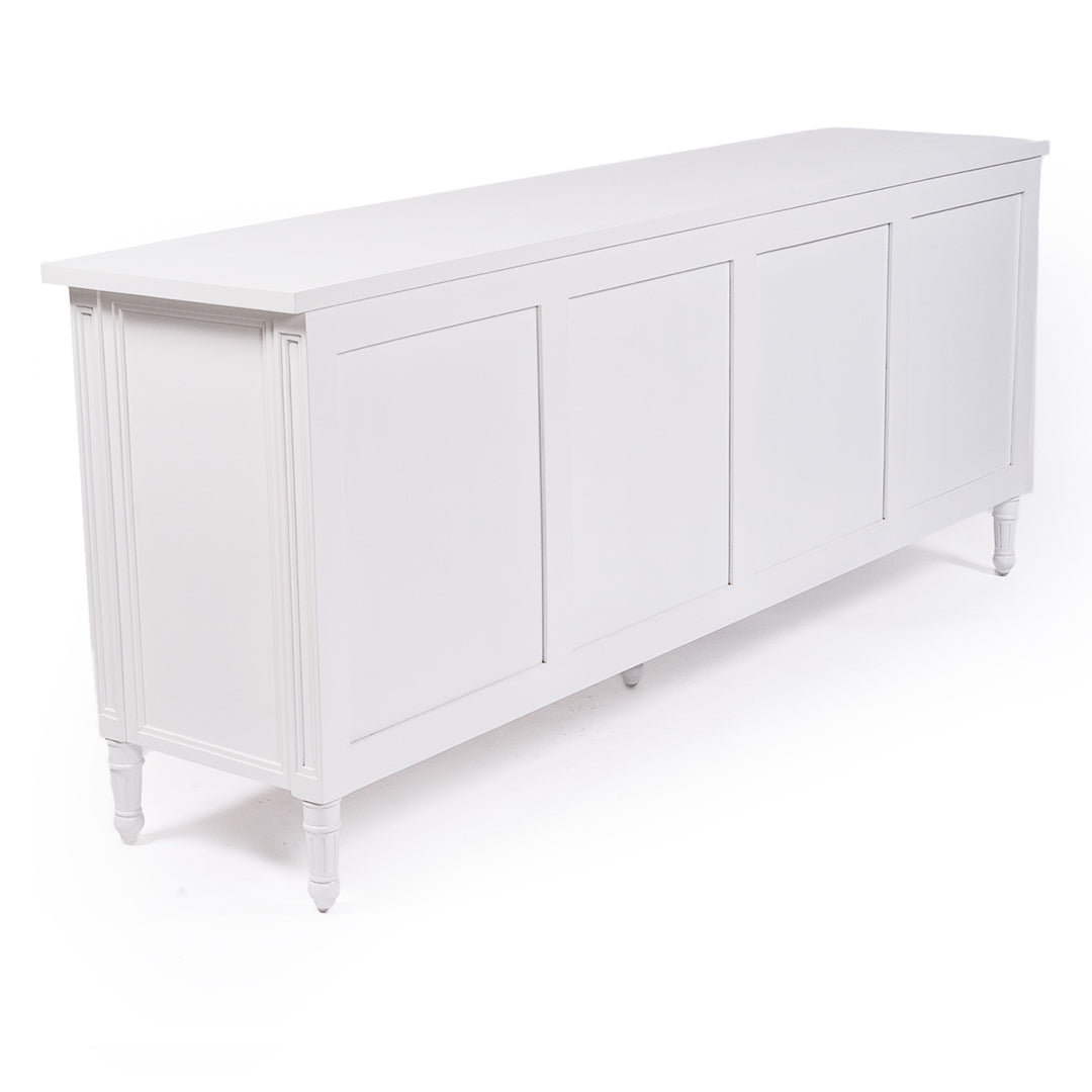Hamilton Cane Four Door Sideboard - White - SEATONES