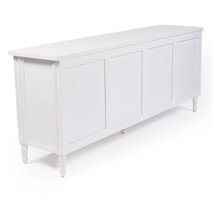 Hamilton Cane Four Door Sideboard - White - SEATONES