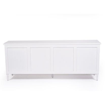 Hamilton Cane Four Door Sideboard - White - SEATONES