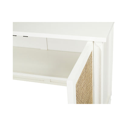 Hamilton Cane Two Door Sideboard - White - SEATONES