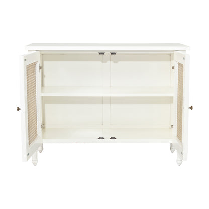 Hamilton Cane Two Door Sideboard - White - SEATONES