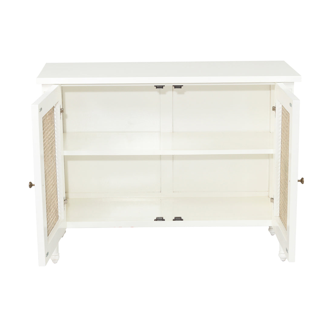 Hamilton Cane Two Door Sideboard - White - SEATONES