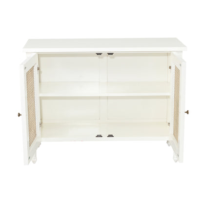 Hamilton Cane Two Door Sideboard - White - SEATONES