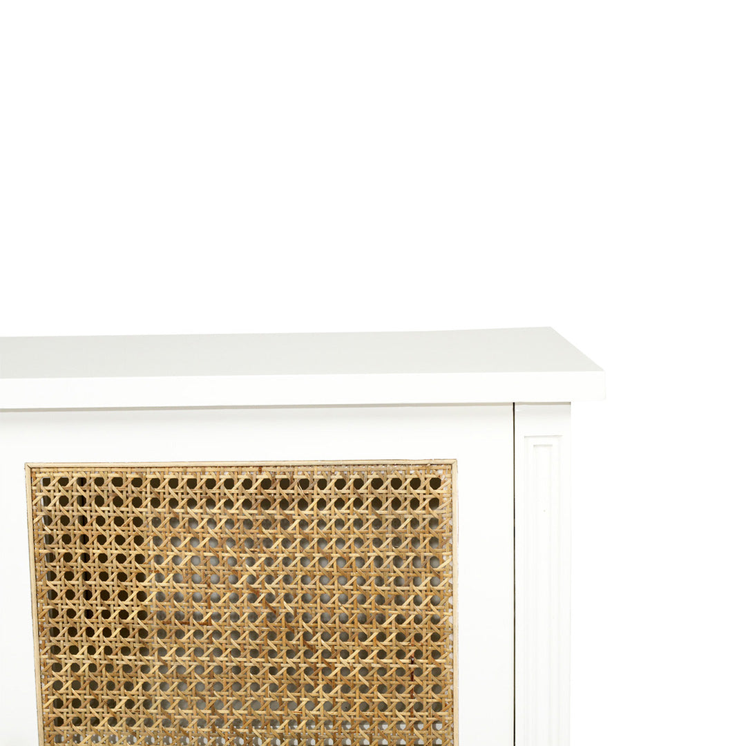 Hamilton Cane Two Door Sideboard - White - SEATONES