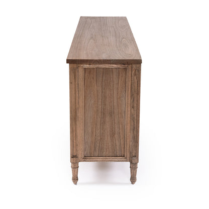 Hamilton Cane Four Door Sideboard - Weathered Oak - SEATONES