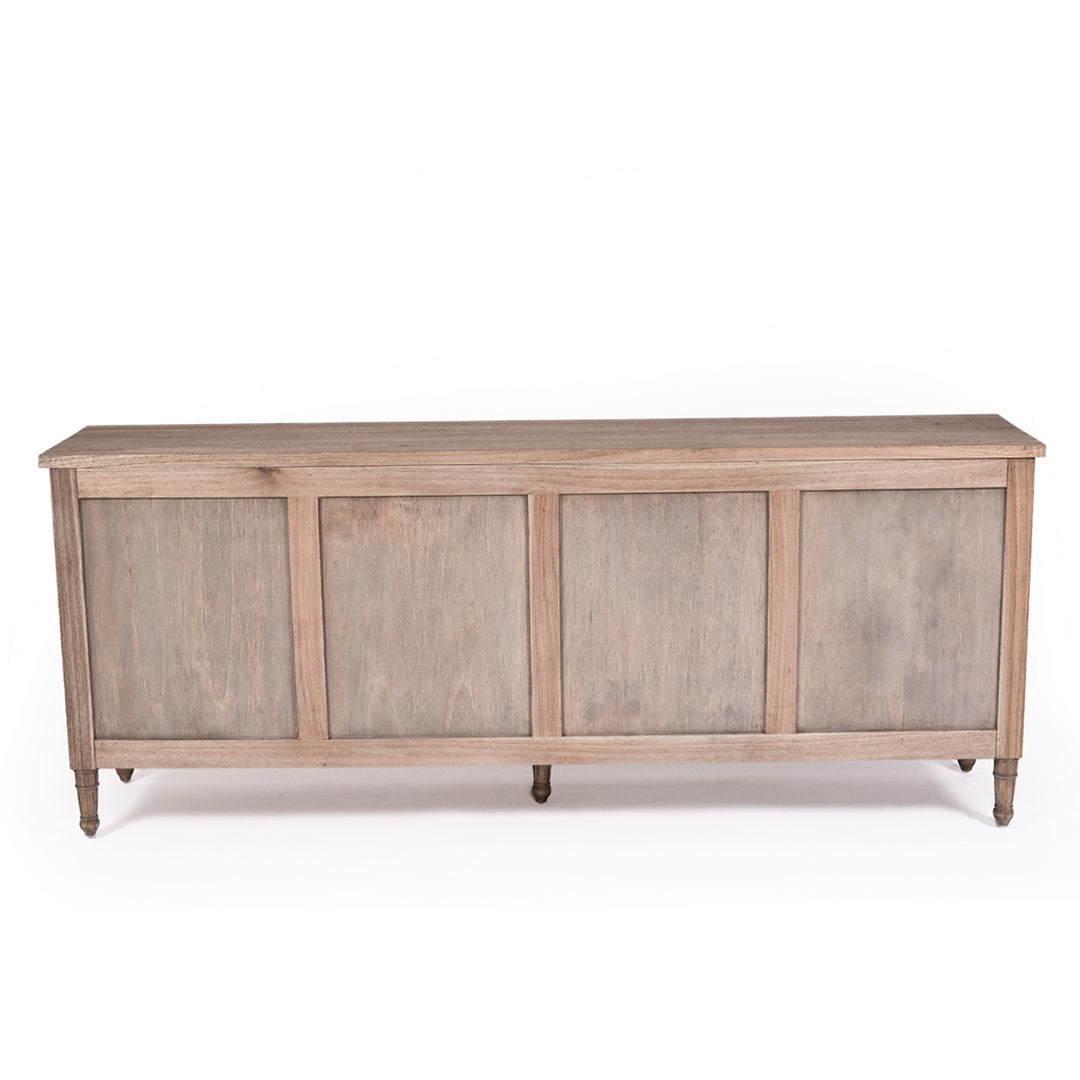 Hamilton Cane Four Door Sideboard - Weathered Oak - SEATONES