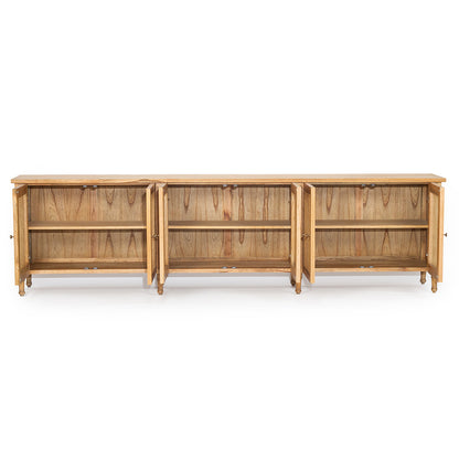 Hamilton Cane Six Door Sideboard - Weathered Oak - SEATONES