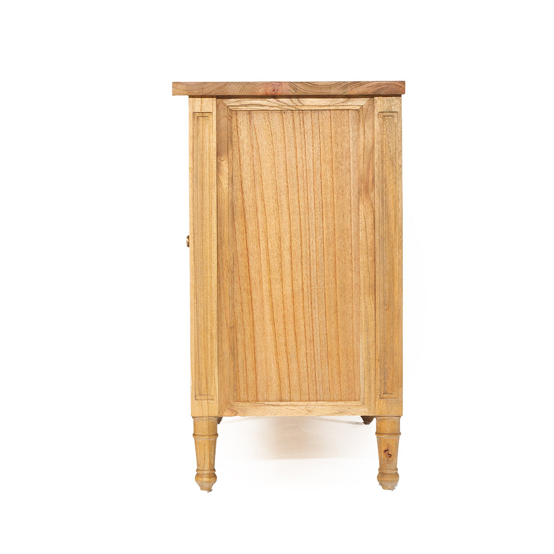 Hamilton Cane Six Door Sideboard - Weathered Oak - SEATONES