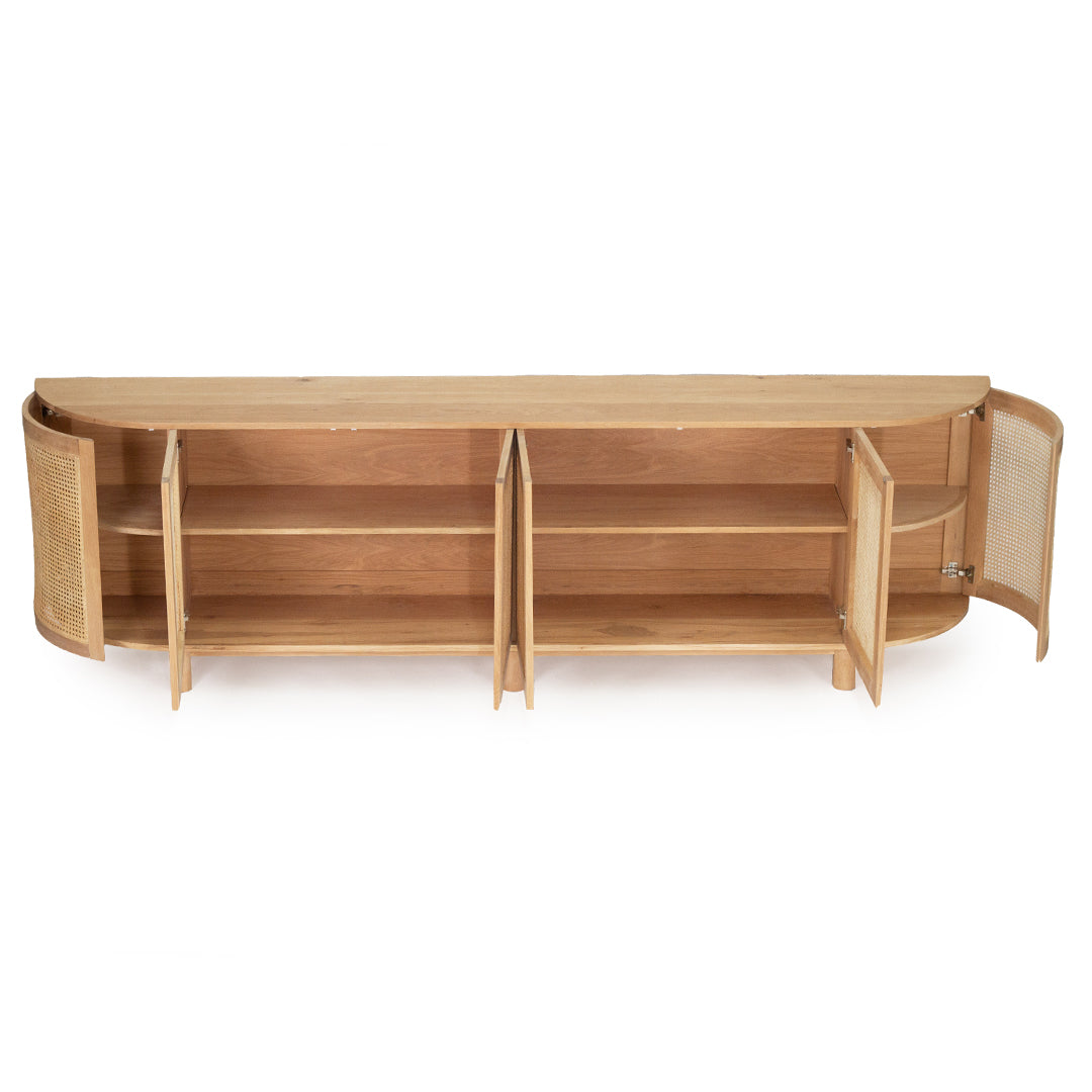 Iluka Sideboard - 6 door - Round End