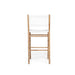 Rear studio view of the Zen Counter Stool – White – Open Weave displaying full backrest and structural support.