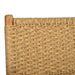 Detail close-up of backrest weaving on the Zen Counter Stool – Sand – Close Weave emphasising the durable, handwoven design.