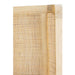 Close-up of the Castaway Queen Bed woven rattan headboard and rounded natural timber frame