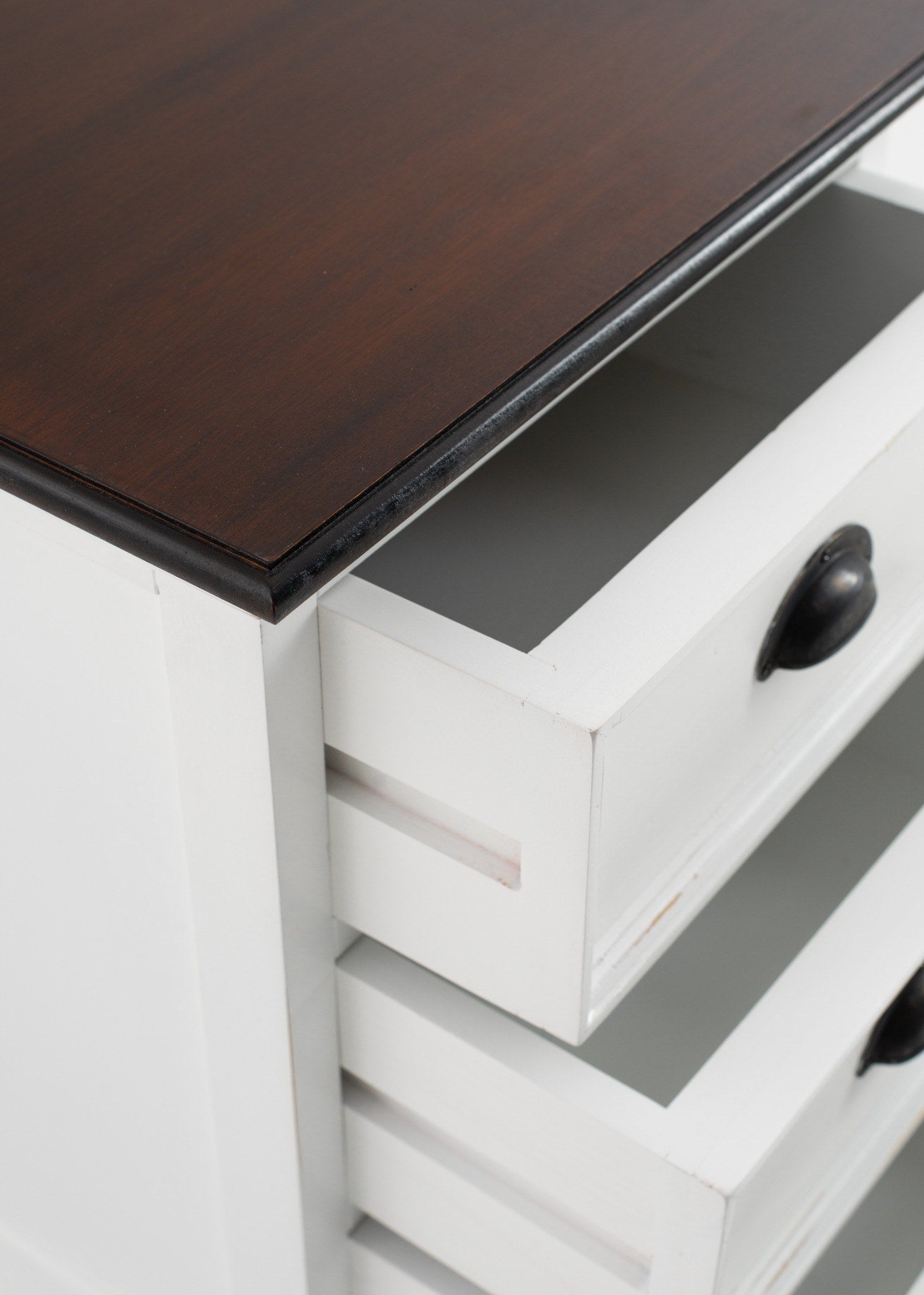 Halifax Accent bedside drawer unit with three open drawers showing bedroom storage