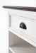 Halifax Accent bedside table antique cup pull handle and white painted drawer detail