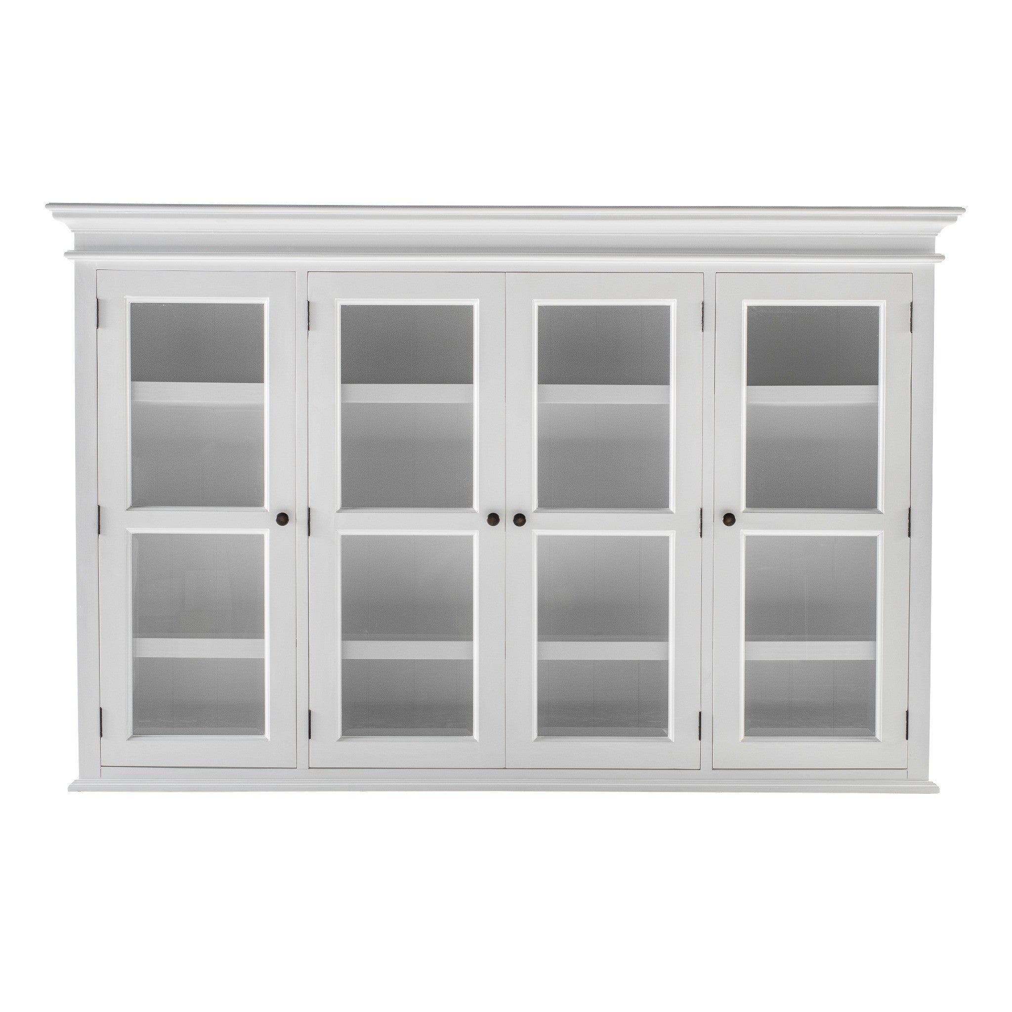 Halifax Buffet Hutch Unit with 4 Glass Doors