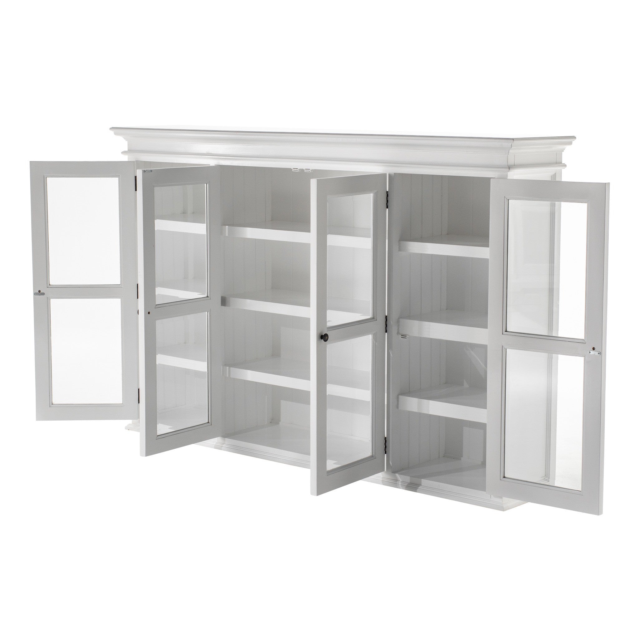 Halifax Buffet Hutch Unit with 4 Glass Doors