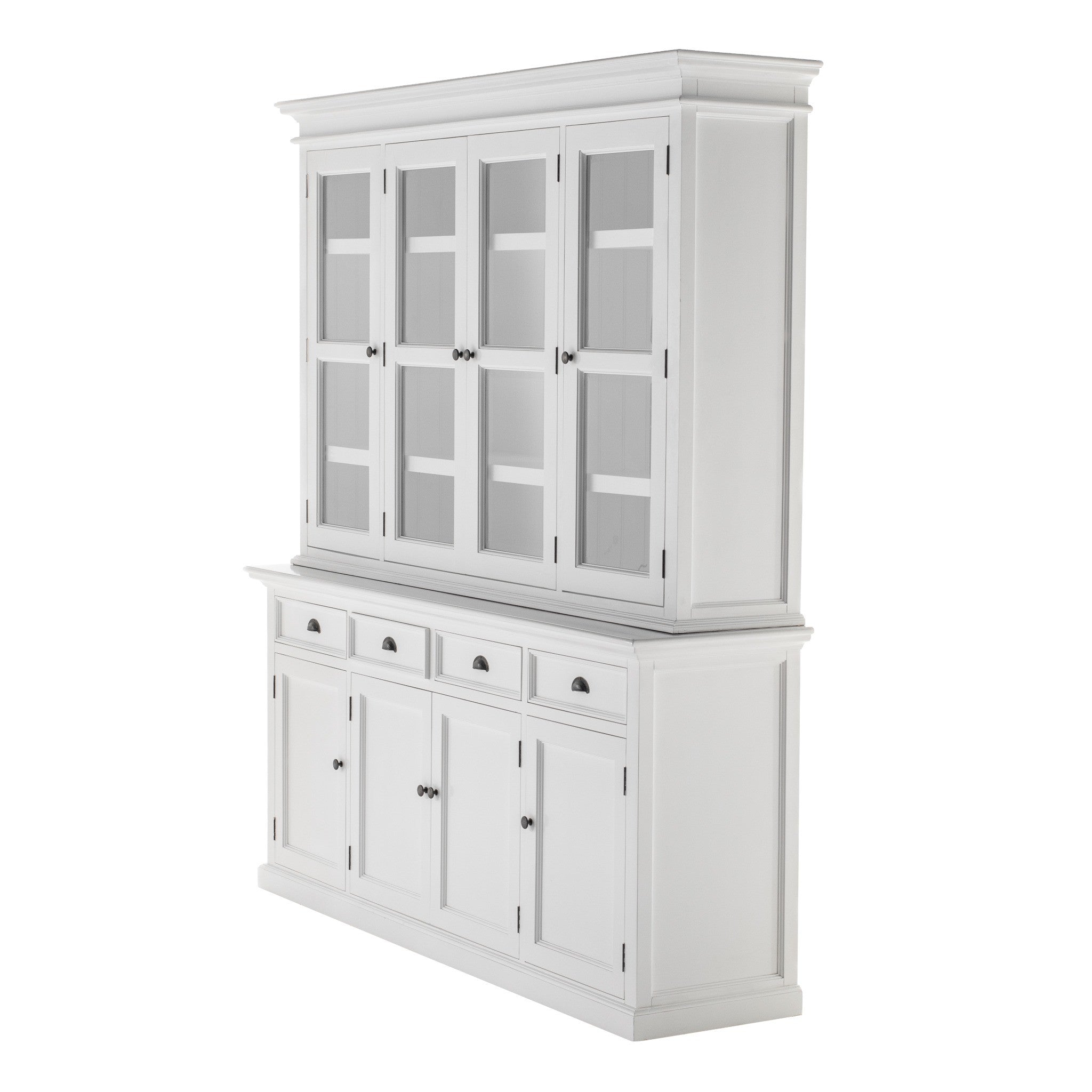 Halifax Buffet Hutch Unit with 4 Glass Doors