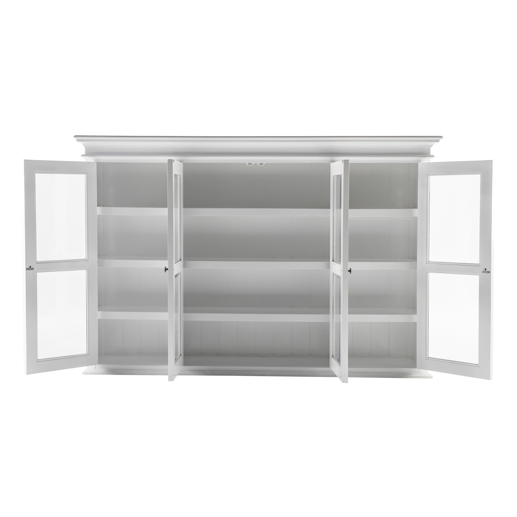 Halifax Buffet Hutch Unit with 4 Glass Doors