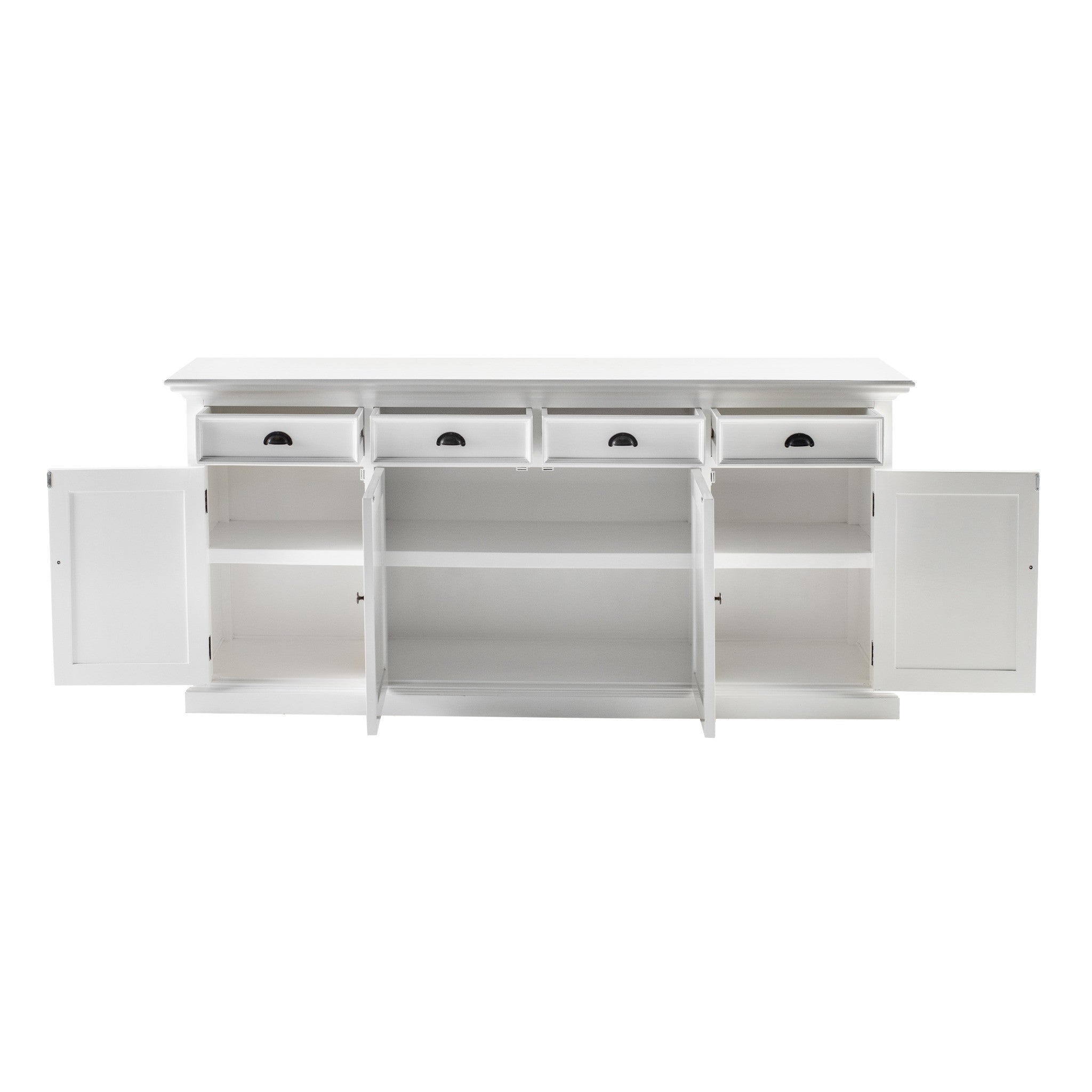 Halifax Buffet Hutch Unit with 4 Glass Doors